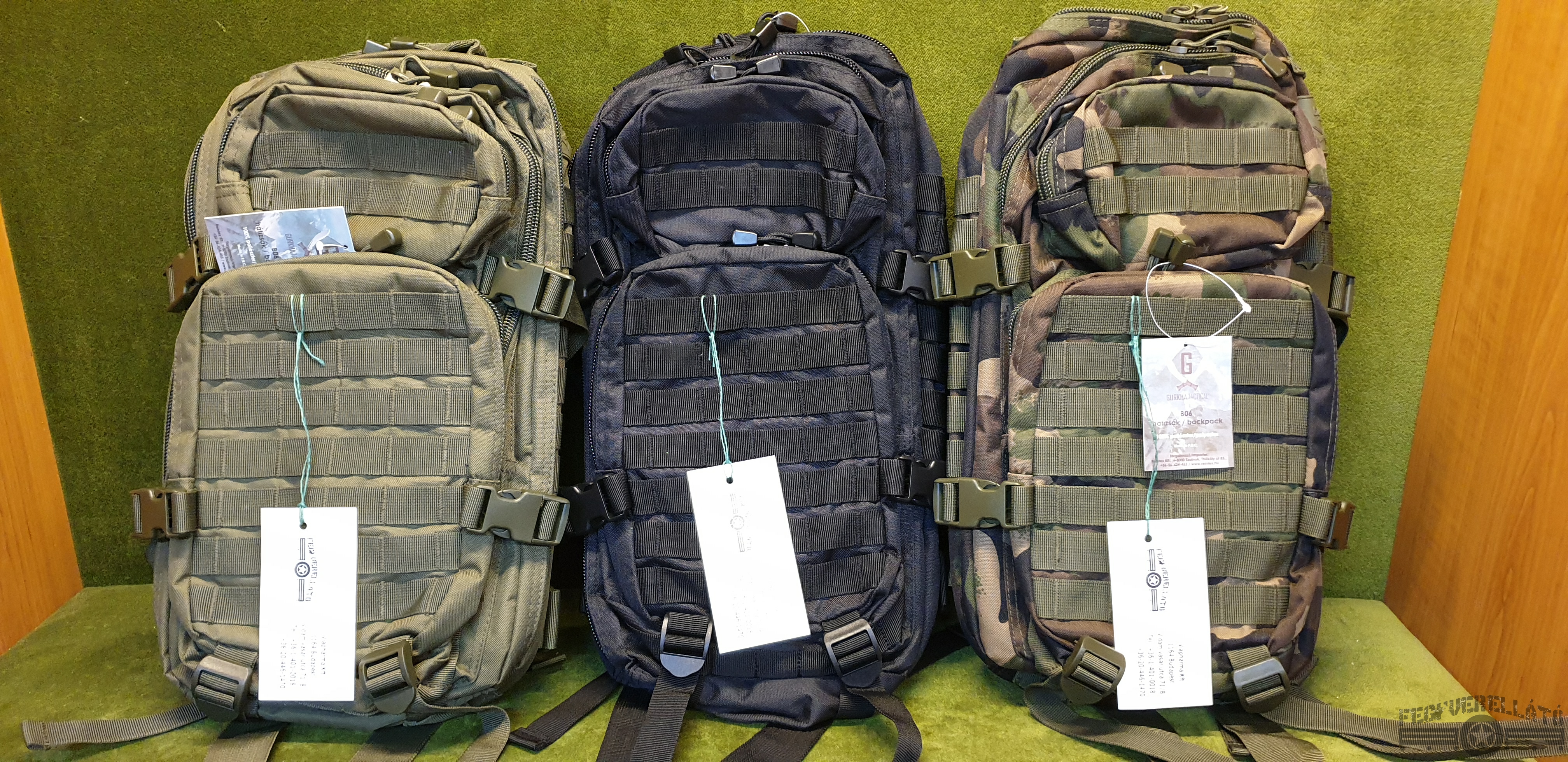 Gurkha Tactical hátizsák, B06, fekete