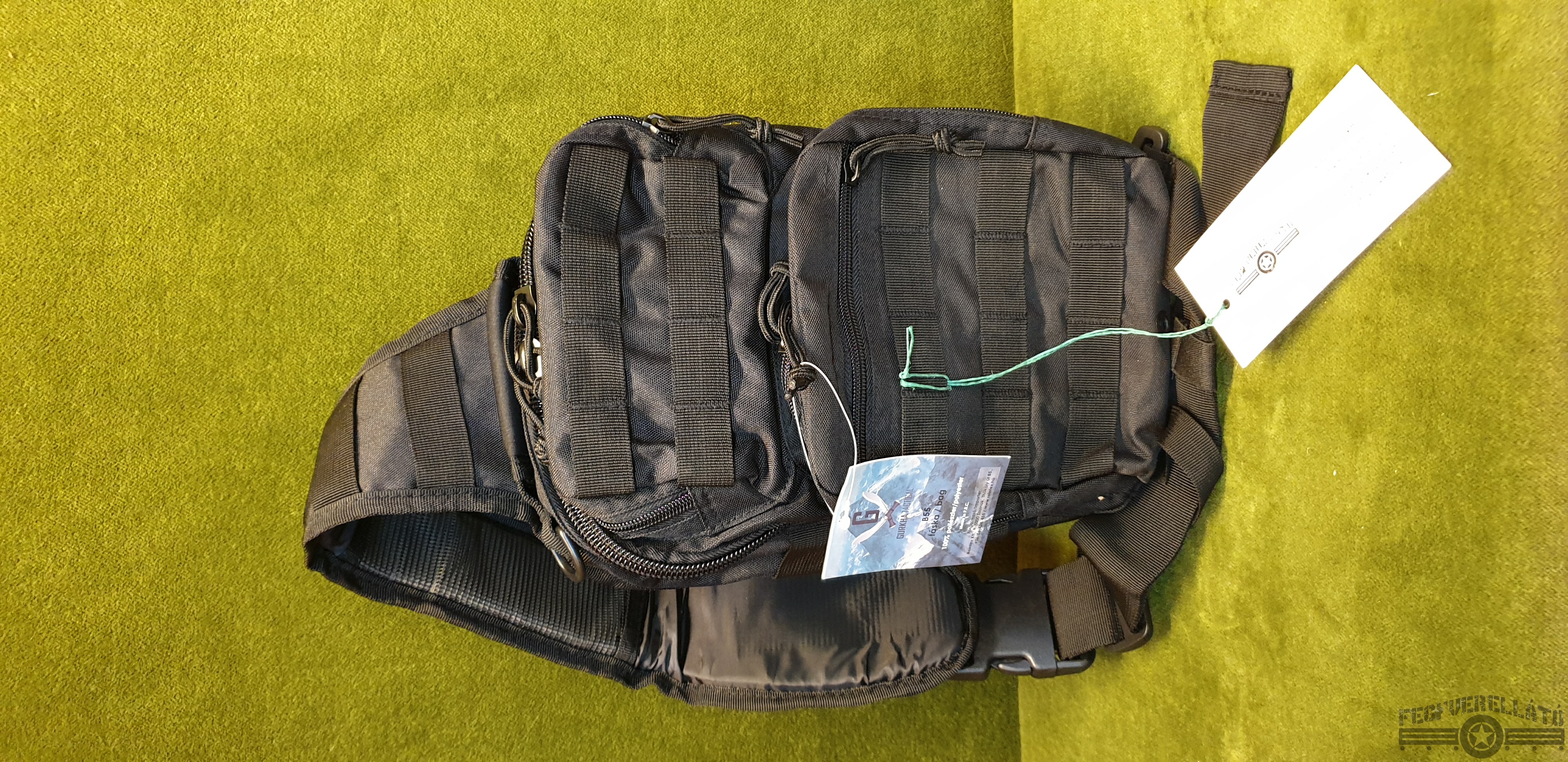 Gurkha Tactical táska, kicsi, B55, fekete, keresztpántos