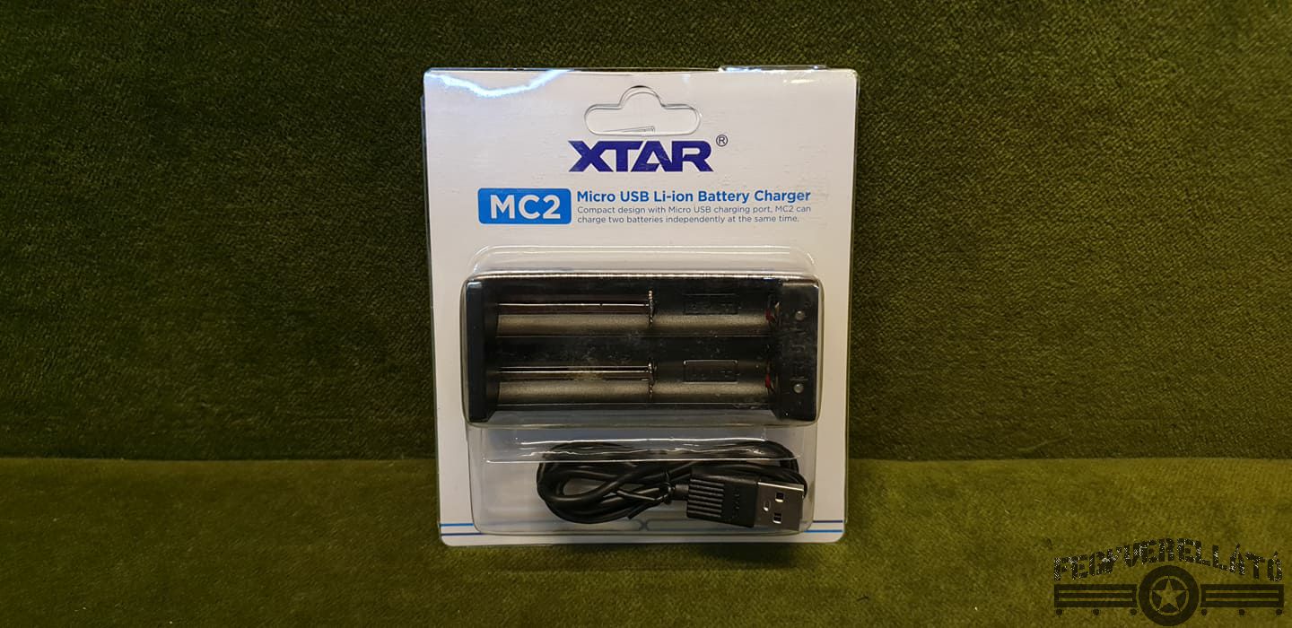 XTAR MC2 két öblös akkumulátor töltő