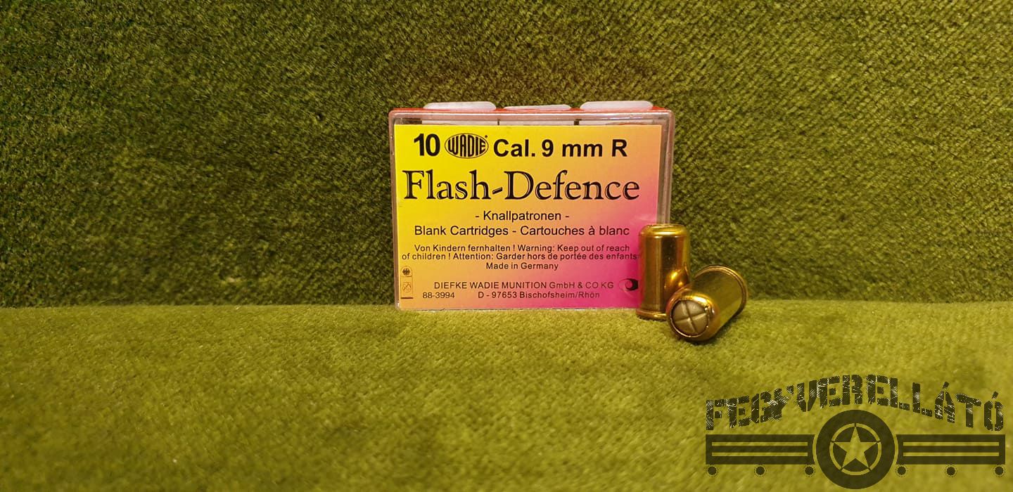 Wadie Flash Defence 9 mm R Knall, revolver riasztótöltény