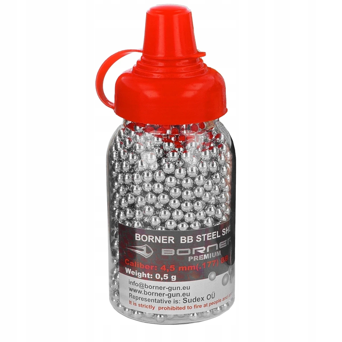 Légfegyver lövedék, acélgolyó (BB), 4,5mm, 1500db