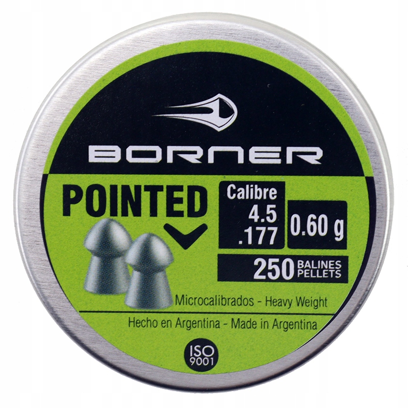 Borner Pointed légfegyver lövedék, hegyes, 4,5mm