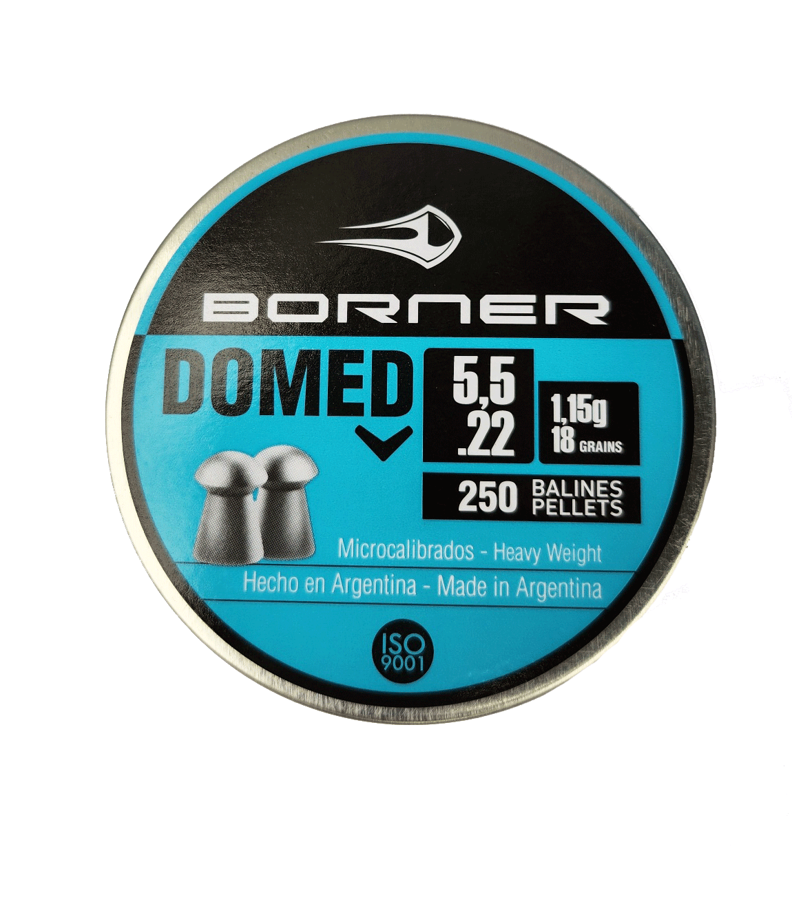 Borner Domed légfegyver lövedék, gömbölyű, 5,5mm