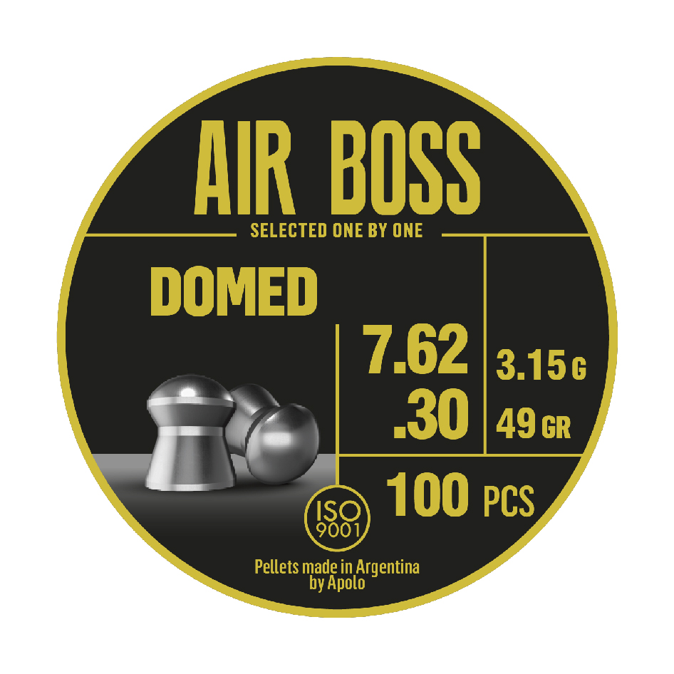 Apolo Air Boss Domed légfegyver lövedék, 7,62mm
