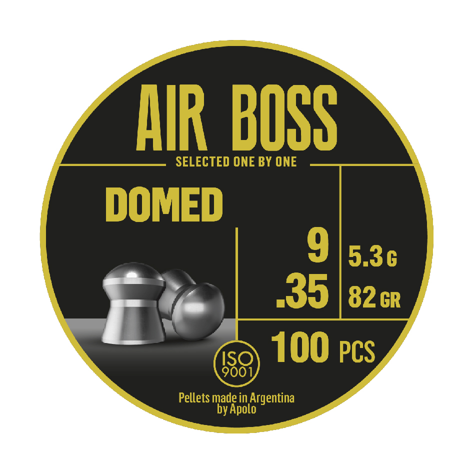 Apolo Air Boss Domed légfegyver lövedék, 9mm