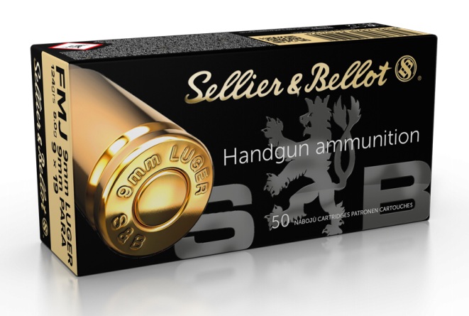 Sellier&Bellot 9x19 FMJ, 124gr