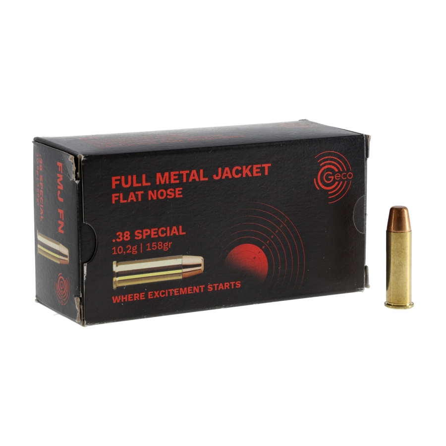 Geco, .38 Special, FMJ-FN, 158gr
