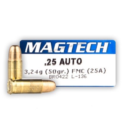 Magtech .25 ACP (6,35) FMJ, 50gr