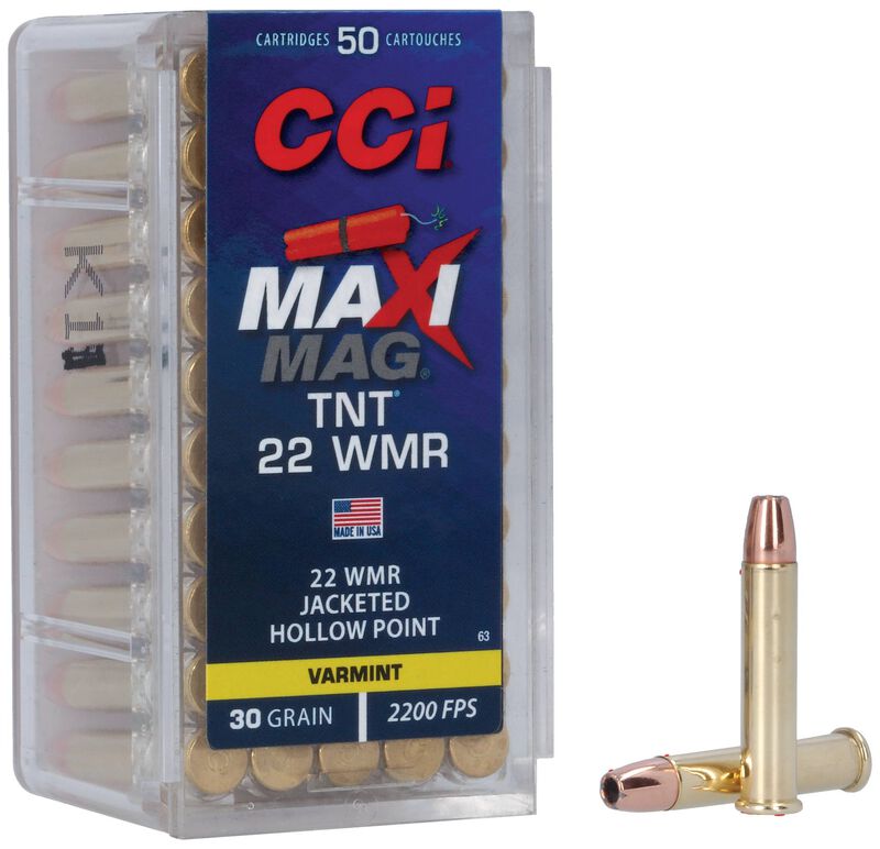 CCI, .22 WMR, Maxi Mag TNT, 30gr