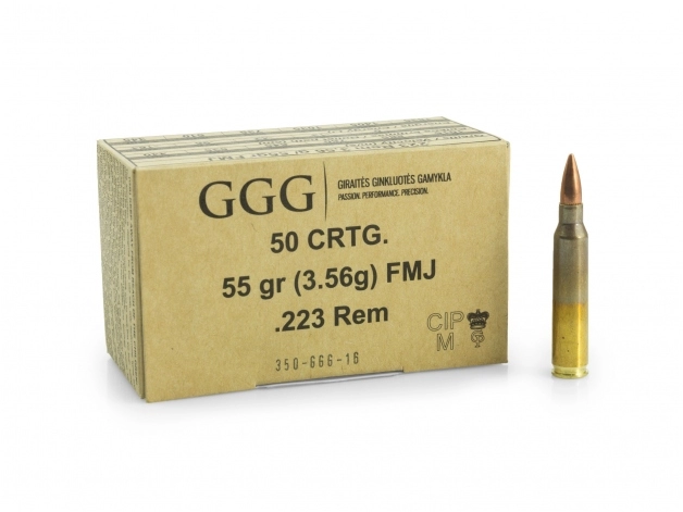GGG .223 Remington FMJ, 55gr