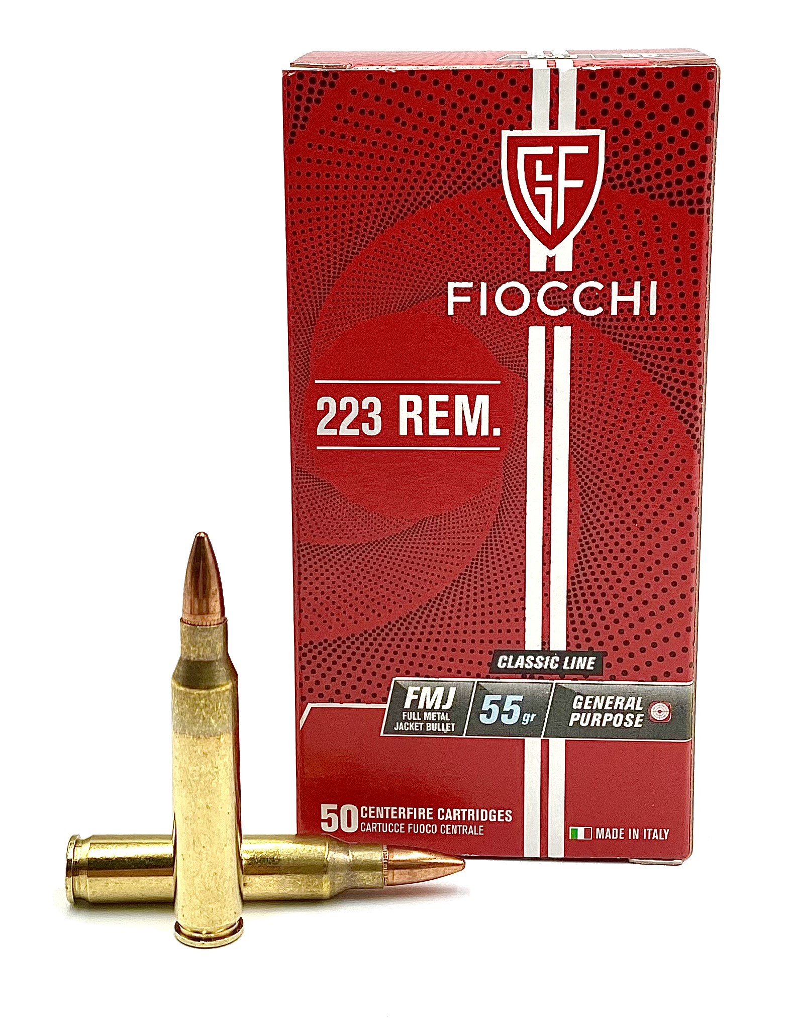 Fiocchi .223 Remington FMJ, 55gr