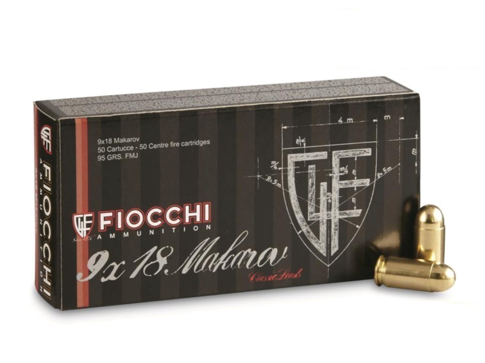 Fiocchi 9x18 Makarov FMJ, 95gr